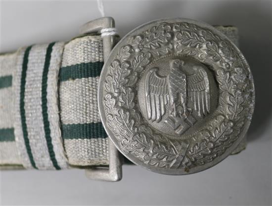 A WWII German army officers parade belt